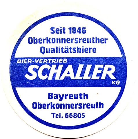 bayreuth bt-by schaller rund 1a (215-bier vertrieb schaller-blau) 